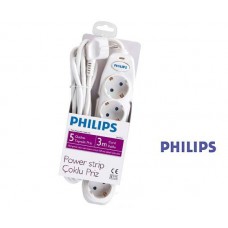 Philips SPN 1052B 5'li Akım Korumalı Grup Priz Philips SPN 1052B 5'li Akım Korumalı Grup Priz