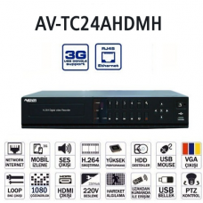 Avenir AV-TC24AHDMH 1080P HİBRİT DVR Avenir AV-TC24AHDMH 1080P HİBRİT DVR